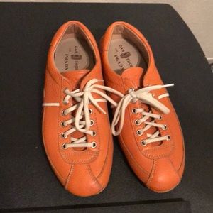 Prada orange car shoe